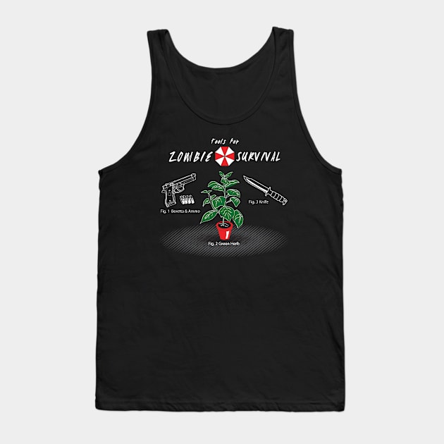 Zombie Survival Tank Top by GreenHRNET